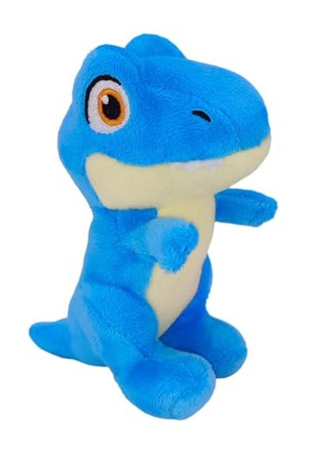 Dimpy Stuff Dinosaur Plush Toy with Egg Shell, Blue, 16 cm - Image 3